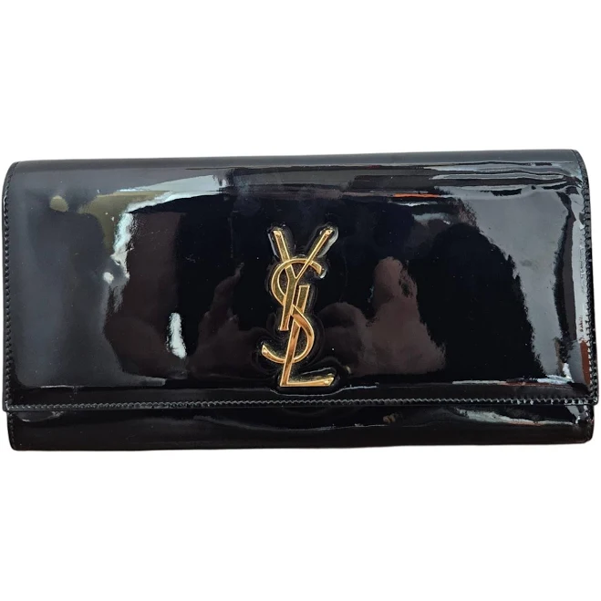 bag Saint Laurent Kate Patent Leather Clutch Bag eBay - business_of_preloved_fashion $792.12