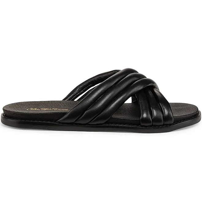 shoes Saks Fifth Avenue Women's Crisscross Leather Slide Sandals Saks Fifth Avenue $97.5