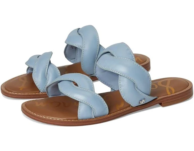 shoes Sam Edelman Hellen Double Banded Leather Slide Sandals Zappos.com $70.64