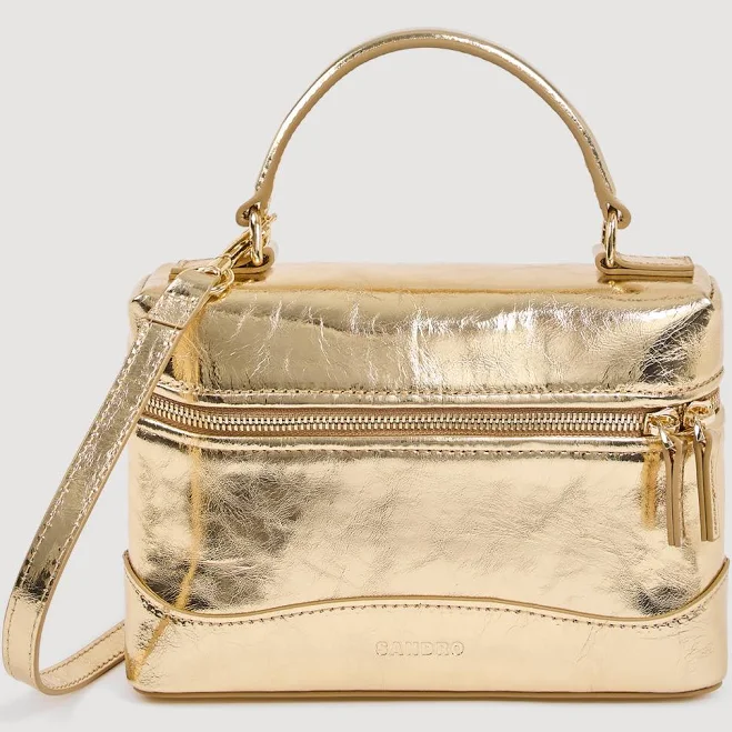 bag Sandro Tangolino Metallic Leather Vanity Bag Sandro $410