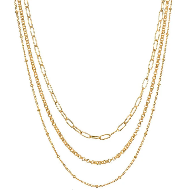 accessory Satya Jewelry Layered Beauty Multiple Chain Necklace Satya Jewelry $149