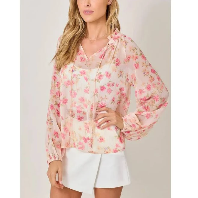 blouse Sayde Floral Peasant Blouse TikTok Shop $69