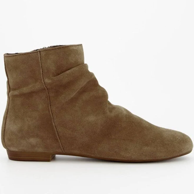 shoes SAYIN - BROWN SUEDE ANKLE BOOTS 7.5 ulanka-us.com $59.98