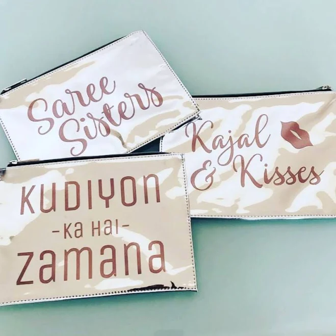 bag Silver Metallic Clutch Modern Desi $15