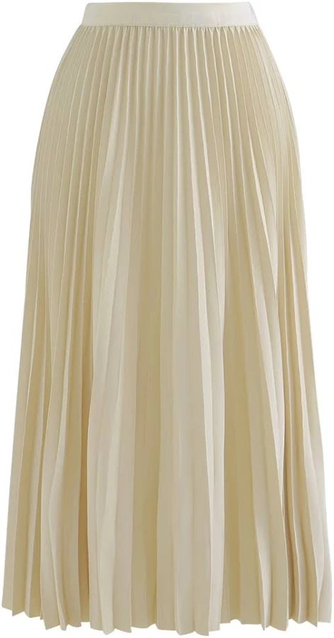 skirt Simplicity Pleated Midi Skirt Chicwish $36.9