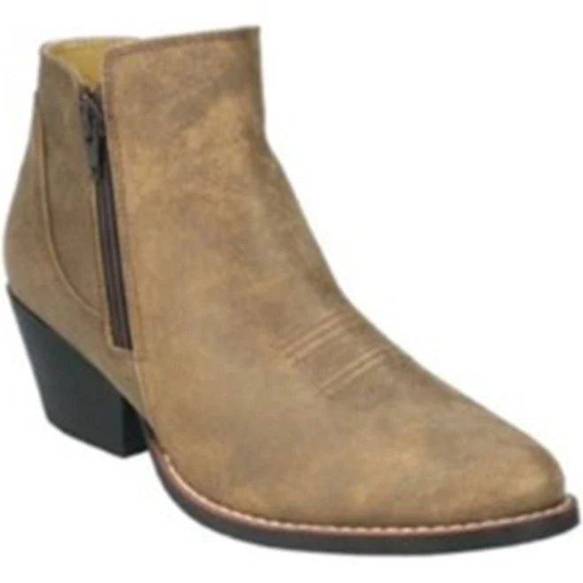 shoes Smoky Mountain Ladies Emily Distress Leather Ankle Boots Sheplers.com $104