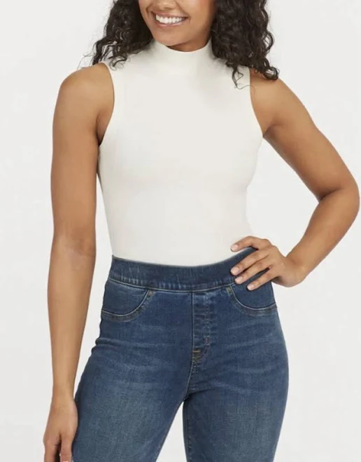 top Spanx Women's Ribbed Mock Neck Bodysuit eBay - alymich10 $50