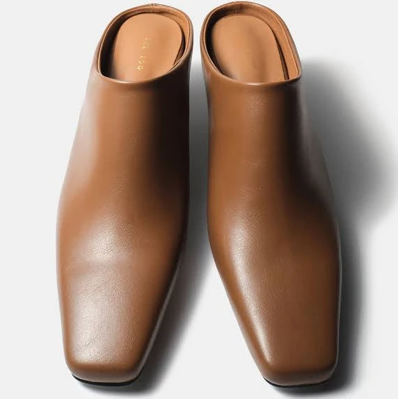 shoes Square Toe Mule Heels SourceUnknown $105