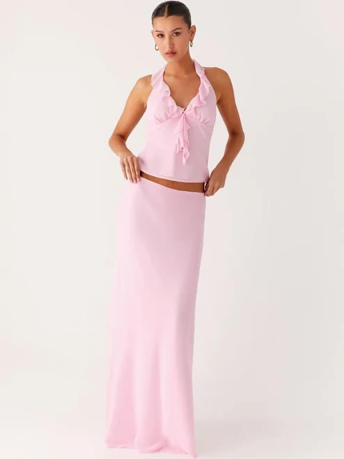 maxi skirt Star Girl Chiffon Maxi Skirt Peppermayo - US $37