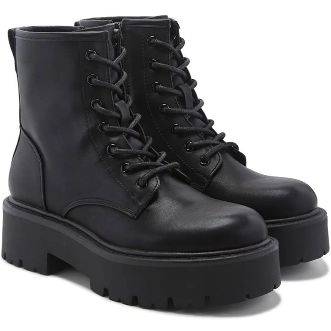 shoes Steve Madden Girl Women's Madden Chant Lace Up Boots Famous Footwear $37.49