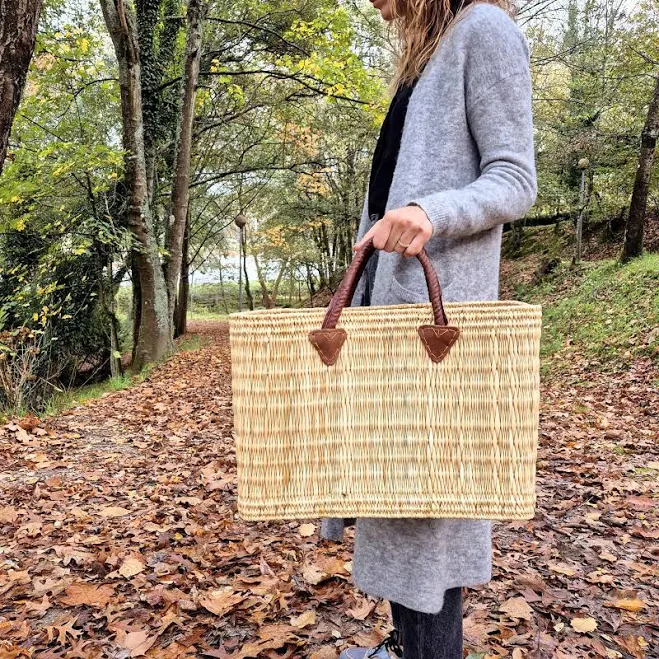 bag Straw Market Basket Handbag Etsy - PadaWorks $32.98