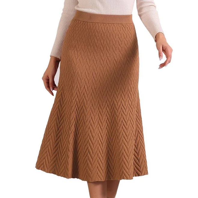skirt Stretchy Textured Knit Midi Fishtail Sweater Skirt Kohl's $58.99