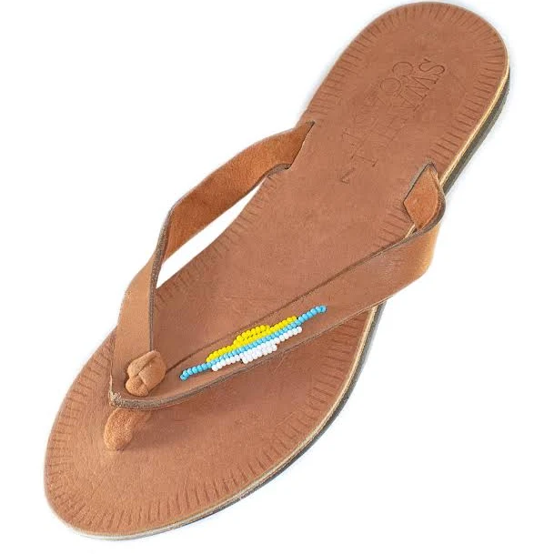 shoes The Anderson Handmade Beaded Leather Sandals Swahili Coast $59