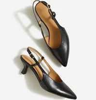 shoes The Debbie Slingback Pump in Leather Madewell $79.99