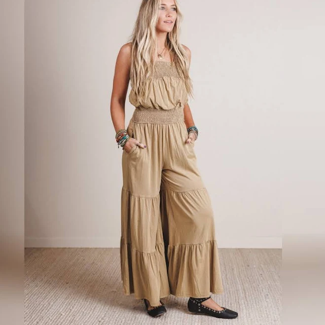 jumpsuit Three Bird Nest Women's Tara Wide Leg Jumpsuit Three Bird Nest $68.99