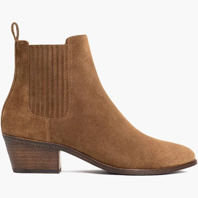 shoes Thursday Boot Company Women's Suede Dreamer Bootie Chelsea Thursday Boot Company $160