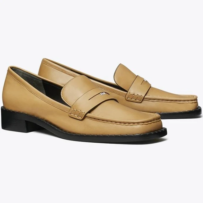 shoes Tory Burch Women's Square-Toe Leather Loafers Tory Burch $219