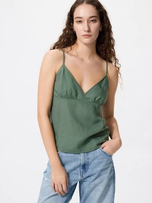 top UNIQLO Women's Linen Blend Camisole uniqlo.com/us $29.9