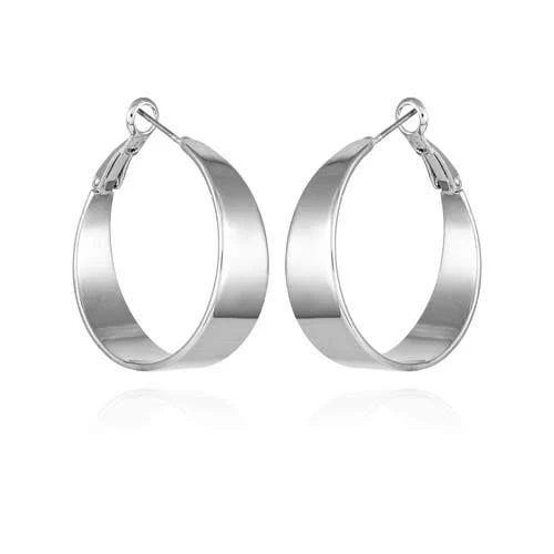accessory Vince Camuto Wide Hoop Earrings in Silver Tone at Nordstrom Nordstrom $25