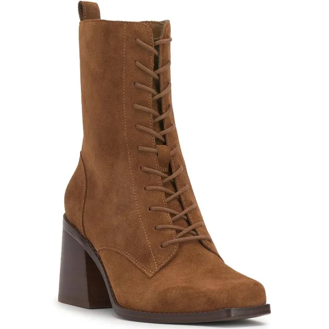 shoes Vince Camuto Women's Safina Lace Up Block Heel Combat Boots DSW $89.98