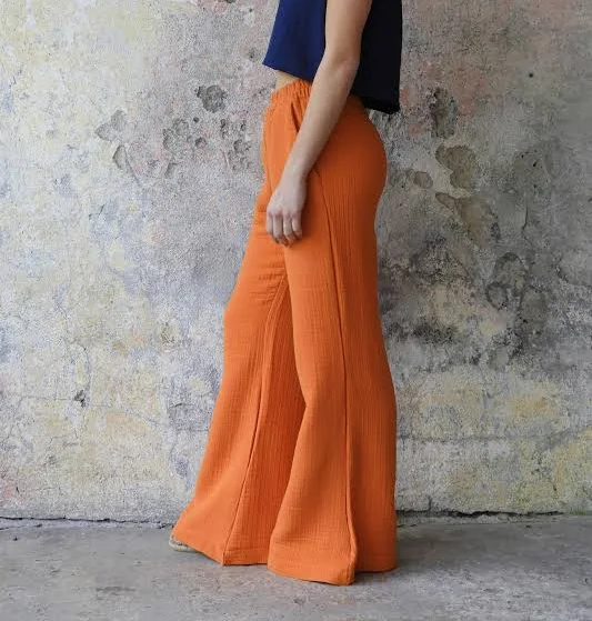 pants Wide Leg Cotton Palazzo Pants Etsy - OdanasCharm $140