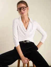 cowl neck top Womens Baukjen White Rebecca Cowl Neck Top Immaculate Vegan $106.59