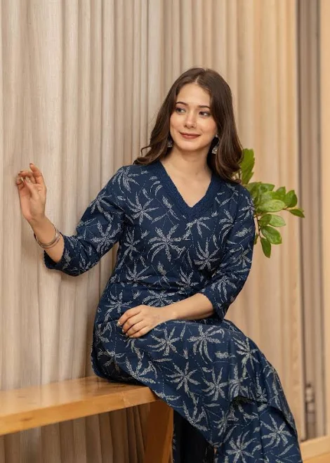 lace outfits Women's Cotton Kurta Pant Set Etsy - Seller $29.74