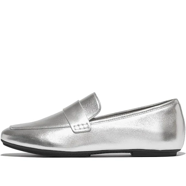 shoes Women's Fitflop Delicato Metallic Leather Loafers FitFlop Official Shop $79