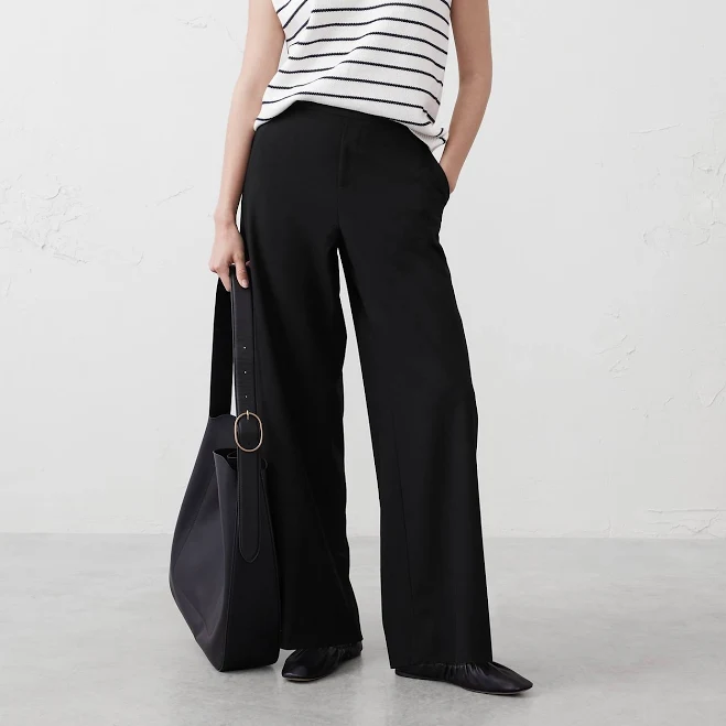 wide leg pants Women's Hayden Wide-Leg Pant Banana Republic Factory $50