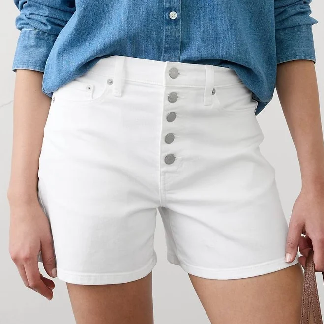 shorts Women's High-Rise Denim Shorts Banana Republic Factory $35