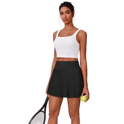 skirt Women's High-Waisted Pleated Tennis Skirt with Pockets Target $13.99