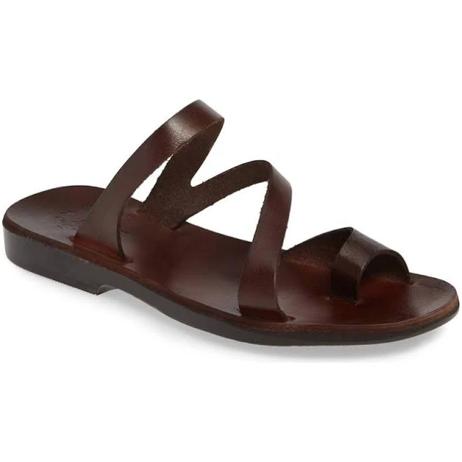shoes Women's Leather Slide On Sandal Noah Jerusalem Sandals $77.95