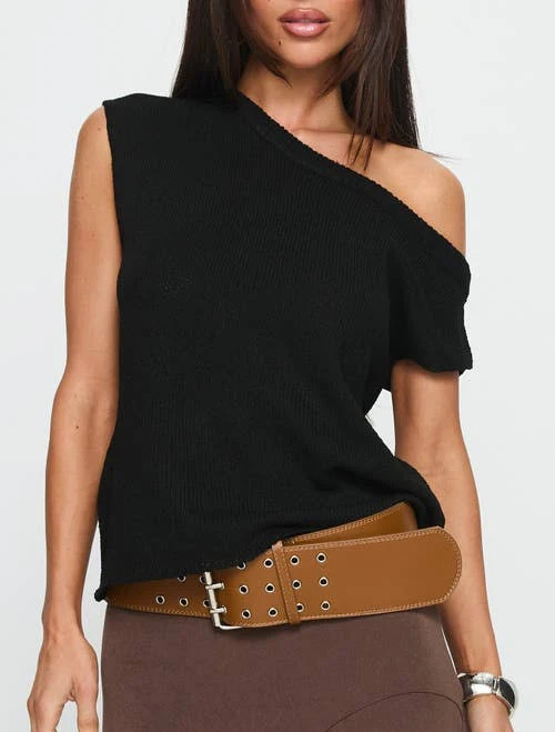 asymmetric neck top Womens Princess Polly Ashfield One-Shoulder Sweater Nordstrom $40