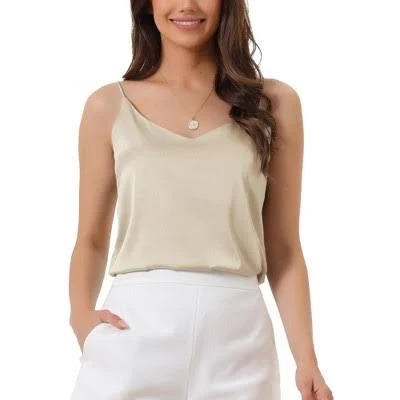 top Women's Silk Satin V-Neck Camisole Target $17.99