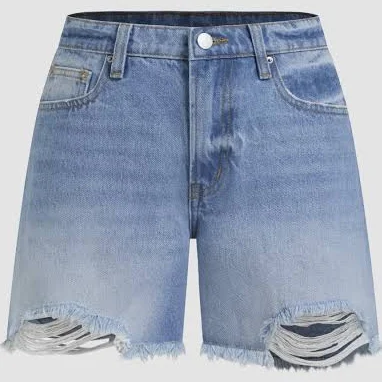 shorts Women's Stylish Ripped Low Rise Denim Shorts Cider $23.94