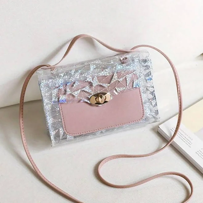 bag Women's Waterproof Colorblock Sequins Square Bag TikTok Shop $5.26