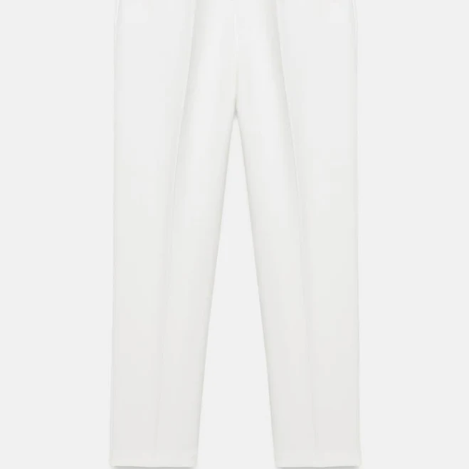 pants Zara - High-Waist Trousers - L - White - Women Zara USA $49.9