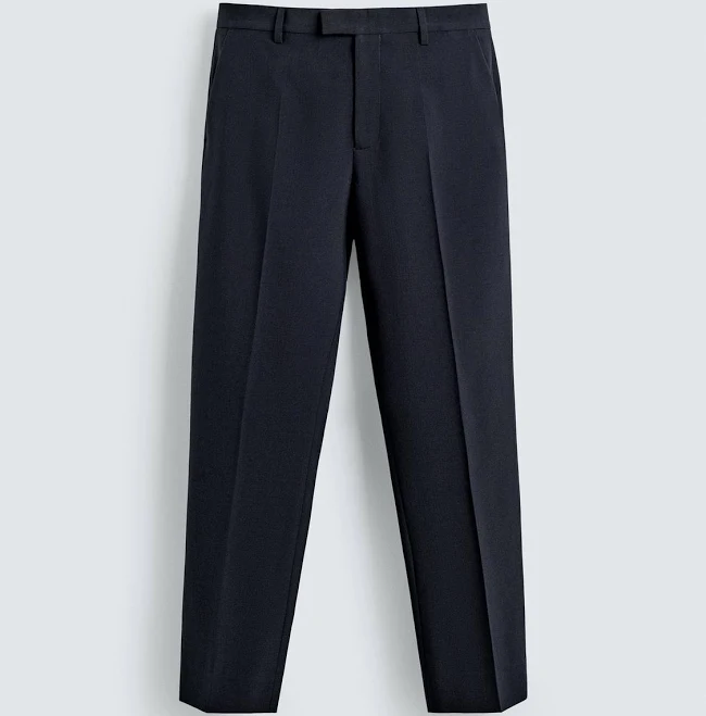 pants Zara Men's Wool Blend Straight Fit Suit Pants Zara USA $99.9