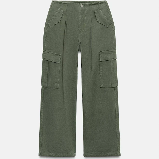 cargo pants Zara Mid-Rise Cargo Pants Zara USA $59.9