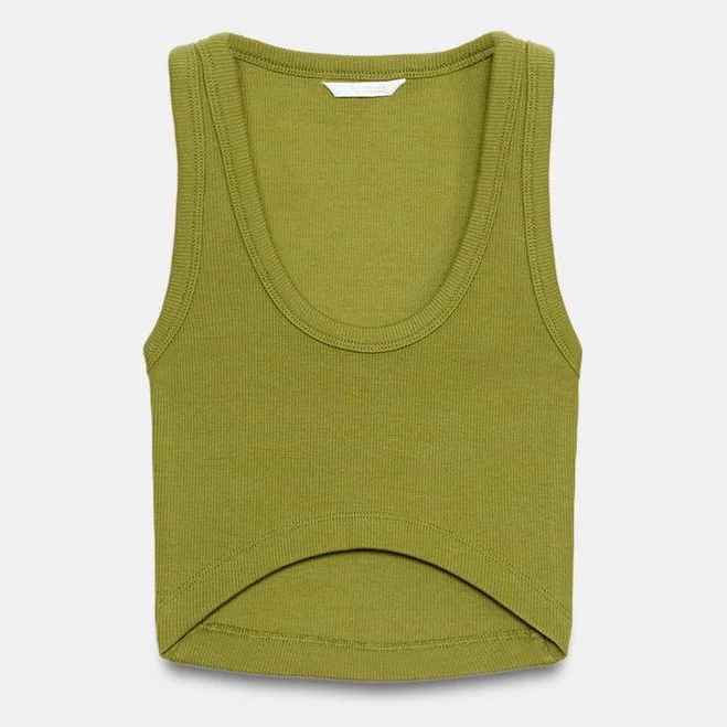 crop top Zara Rib Crop Top Zara USA $19.9