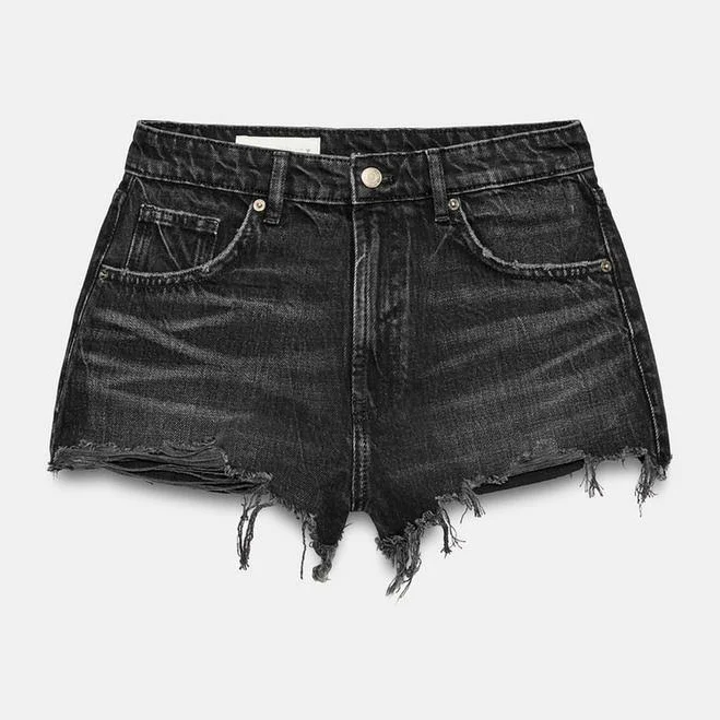 shorts Zara Trf Ripped High-Waisted Denim Shorts Zara USA $45.9