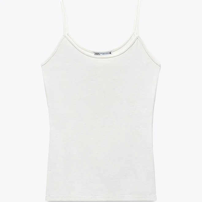 top Zara Women's Polyamide Strappy Top Zara USA $14.9