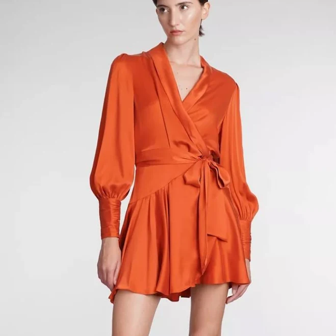 dress Zimmermann Silk Wrap Mini Dress Poshmark $350