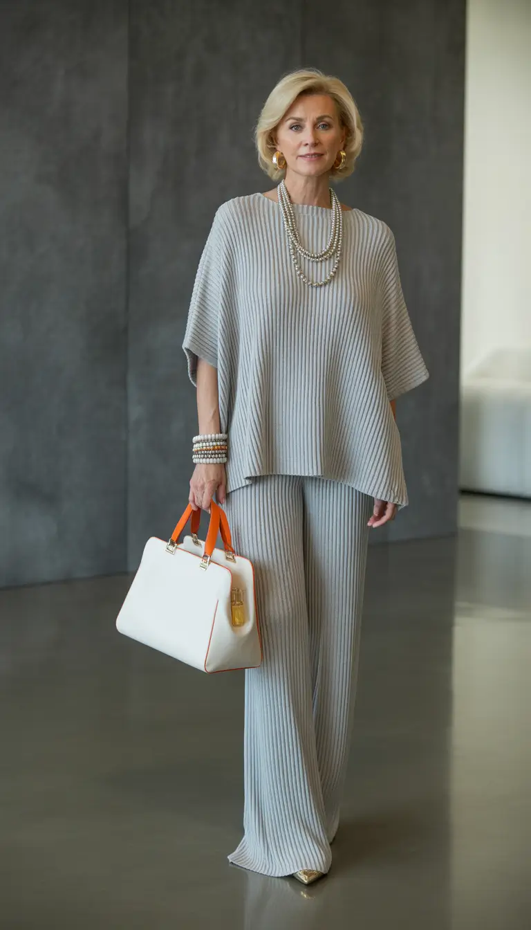 25 summer outfit for women over 40 2026 Soft Knit Set - Quiet Luxury That Feels Like Air