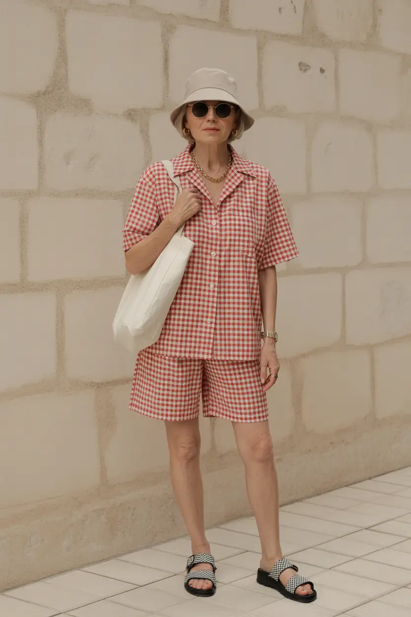 21 summer outfit for women over 60 2026 Relaxed Matching Sets That Feel Fresh and Playful