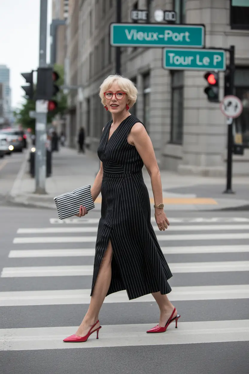 21 summer outfit for women over 60 2026 Sharp Tailoring with a Feminine Edge