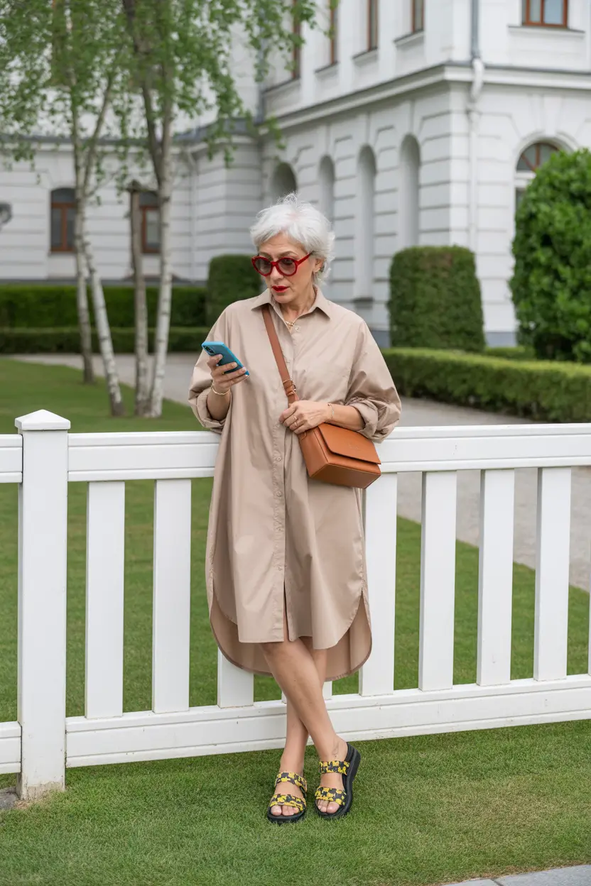 21 summer outfit for women over 60 2026 Effortless Shirt Dresses That Solve Everything