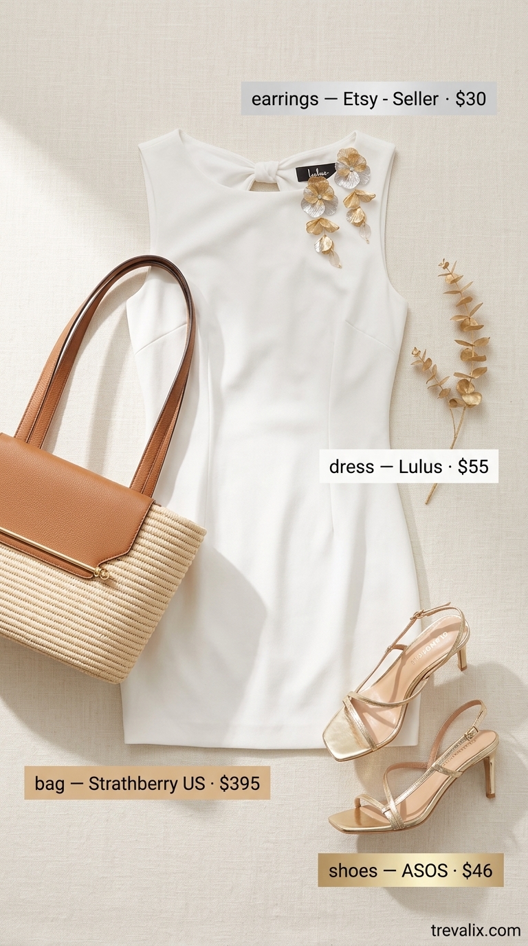 Textured white mini dress outfit for women 2026, for summer parties and night outs.