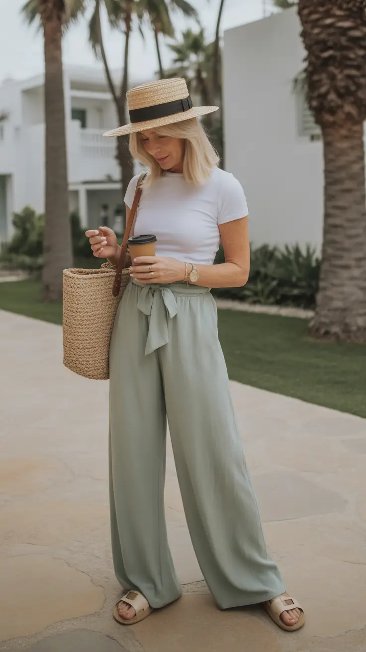 Timeless summer outfit for women over 50 2026 Lightweight Resort Elegance with Everyday Ease