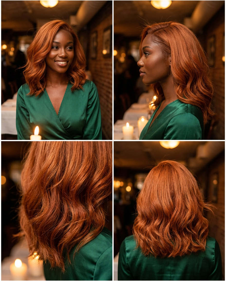 shoulder-length copper penny wavy lob for summer 2026